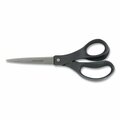 Fiskars Everyday Scissors, 8in Long, 3.25in Cut Length, Black Straight Handle 1067262